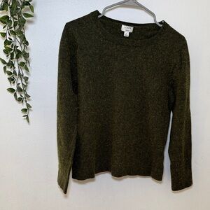 J crew soft brown / green sweater size L
